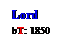 Text Box: Lord
bT: 1850
