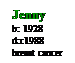 Text Box: Jenny

b: 1928
d:c1988
breast cancer
