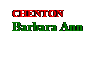 Text Box: CHENTON
Barbara Ann
