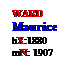 Text Box: WARD
Maurice
bX:1880
mN: 1907

