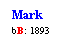 Text Box: Mark
bB: 1893
