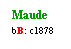Text Box: Maude
bB: c1878
