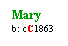 Text Box: Mary
b: cC1863
