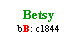 Text Box: Betsy
bB: c1844
