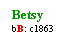 Text Box: Betsy
bB: c1863

